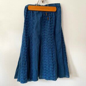 Blue A-Line Skirt
